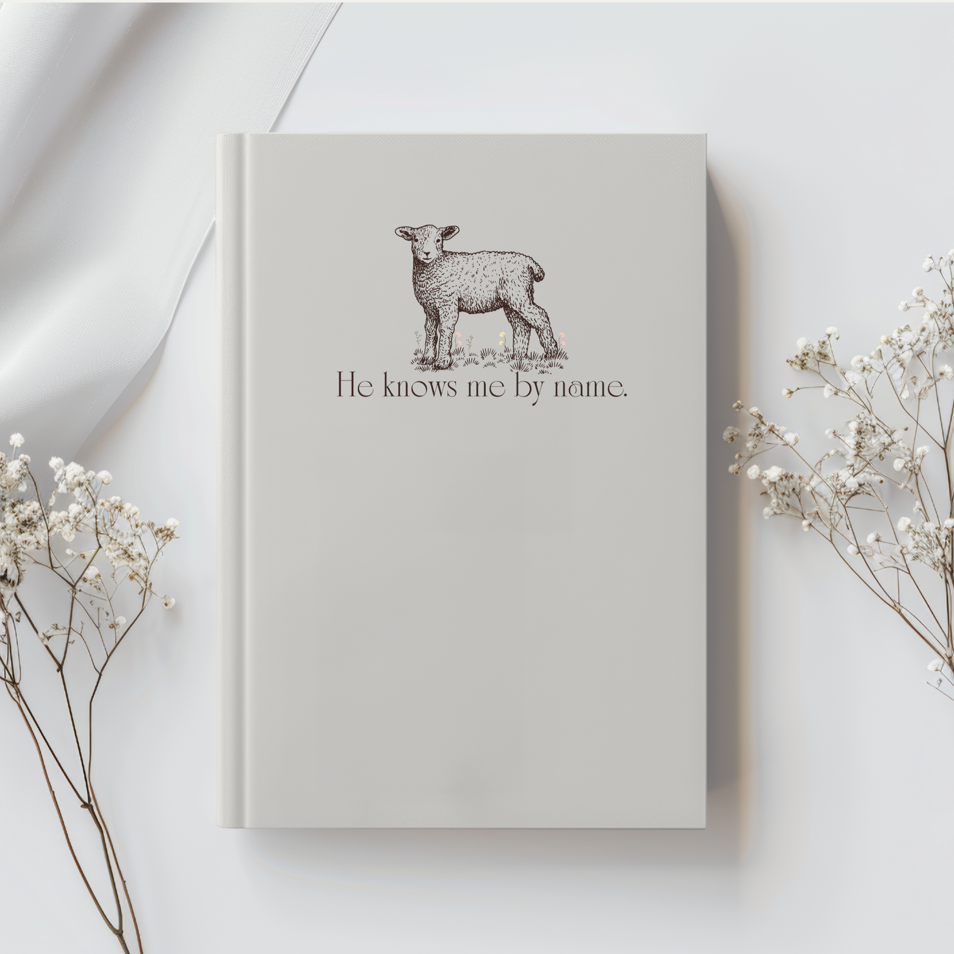 He knows me by name Christian journal. Neutral color in 5x7 with 128 pages. 