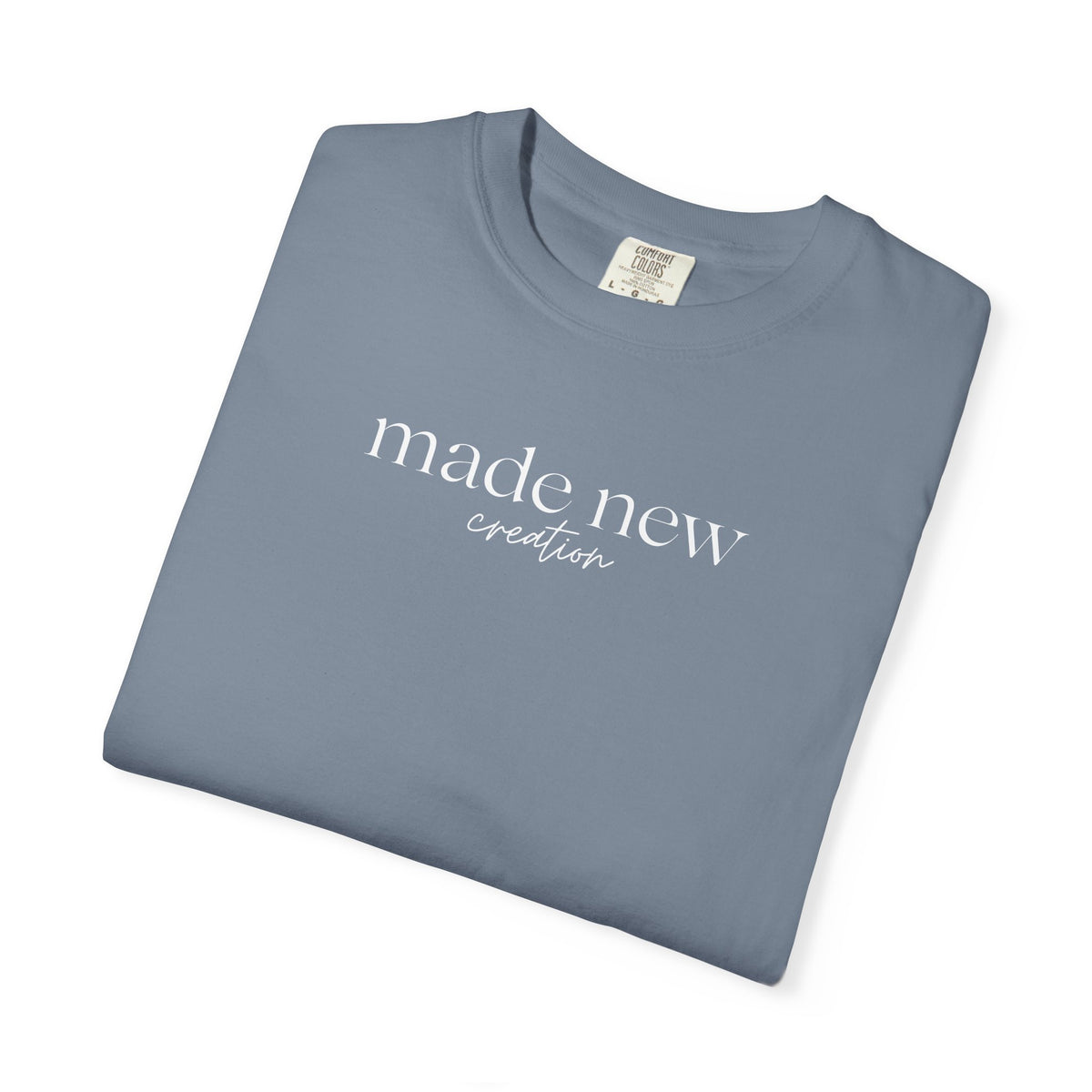 Made New Creation faith based clothing inspired by 2 Corinthians 5:17. 